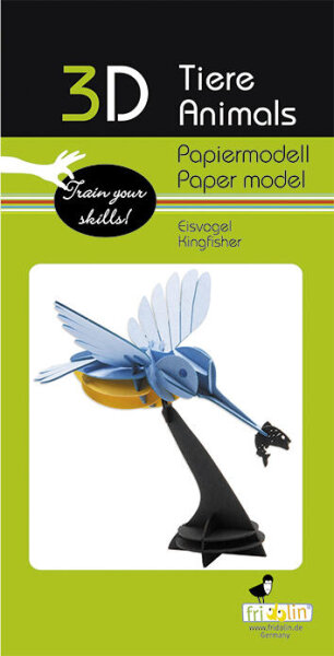 Papiermodell Eisvogel