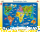 Puzzle Weltkarte mit Tieren (30 Teile)
