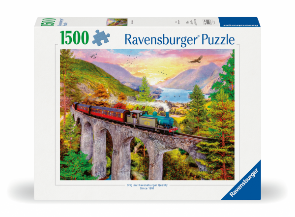 Puzzle Zugfahrt Im Herbst (1500 Teile)