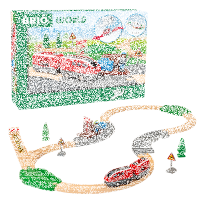 Pull back train set