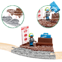 Pull back train set
