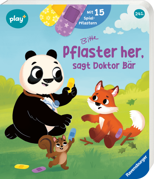 Bitte Pflaster her, sagt Doktor Bär