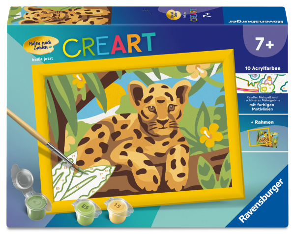 Malen nach Zahlen Baby Leopard