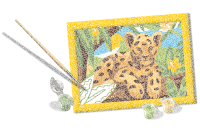 Malen nach Zahlen Baby Leopard