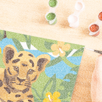 Malen nach Zahlen Baby Leopard
