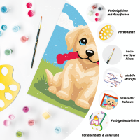 Malen nach Zahlen Spielende Hunde