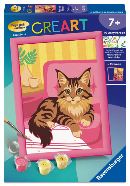 Malen nach Zahlen Maine-Coon-Kätzchen