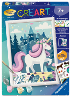 Malen nach Zahlen Einhorn Aurora