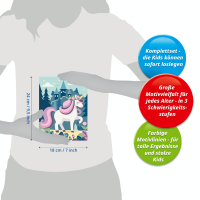 Malen nach Zahlen Einhorn Aurora