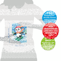 Malen nach Zahlen Skifahrender Panda