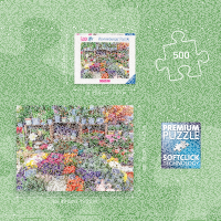 Puzzle Blumenmarkt, Frankreich  (500 Teile)