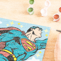 Malen nach Zahlen Retro Superman