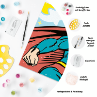 Malen nach Zahlen Retro Superman