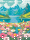 Malen nach Zahlen Blumenmeer am Bergsee